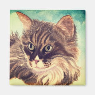 Fluffy Cat Cloud-Magnet Magnet