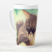 Fluffy Cat Cloud Nine Latte Tasse (Linke Ecke)