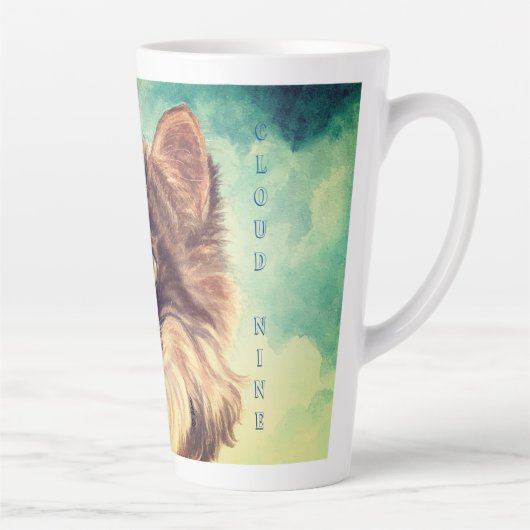 Fluffy Cat Cloud Nine Latte Tasse (Rechts)