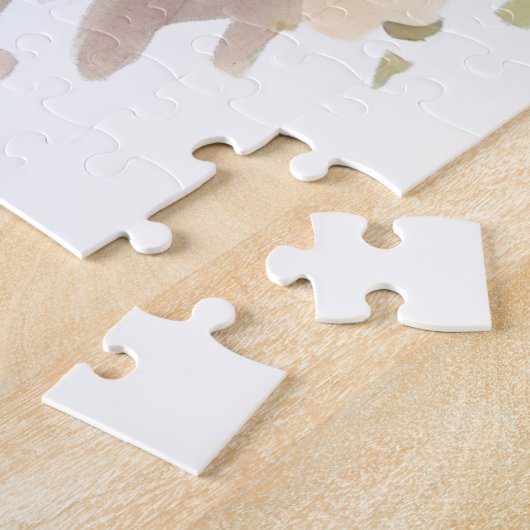 Fluffy Cat Farmhouse Fenster Orange Blumenbemalung Puzzle (Seite)