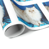 Fluffy Cat Geschenkpapier (Rolleneckpunkt)
