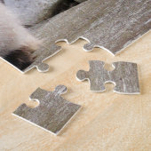 Fluffy Cat mit blauen Augen Puzzle (Seite)