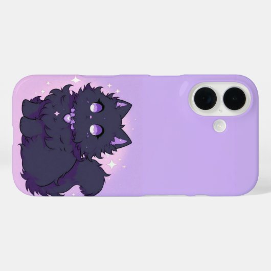 Fluffy Cat Phone Case (Rückseite (Horizontal))