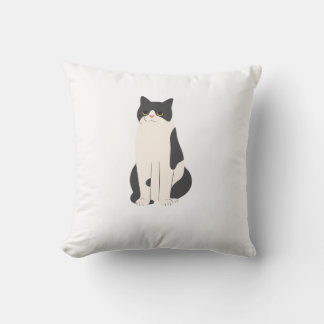 Fluffy Cat Pillow Personalize Kissen