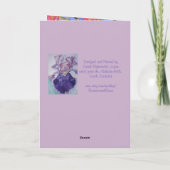 Fluffy Cat Quilt Glamour Puss Holen Sie sich bald Karte (Rückseite)