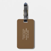 Fluffy Cattails im Frühling Personalisiert Gepäckanhänger (Rückseite vertikal)