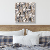 Fluffy Cattails multiplizierte Natur Leinwanddruck (Insitu (Schlafzimmer))