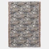 Fluffy Cattails Nature Art Pattern Decke (Vorderseite Vertikal)