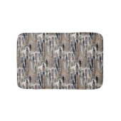 Fluffy Cattails Naturmuster Badematte (Vorderseite)