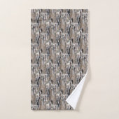 Fluffy Cattails Naturmuster Badhandtuch Set (Handtuch)