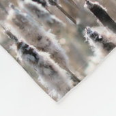 Fluffy Cattails Naturmuster Fleecedecke (Ecke)