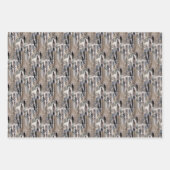 Fluffy Cattails Naturmuster Geschenkpapier Set (Vorderseite 2)