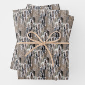 Fluffy Cattails Naturmuster Geschenkpapier Set (Beispiel)