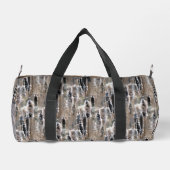 Fluffy Cattails Naturmuster Personalisiert Duffle Bag (Rückseite)