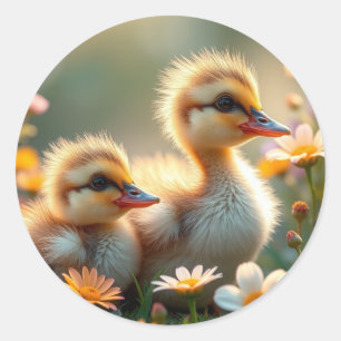Fluffy Chick Stickers