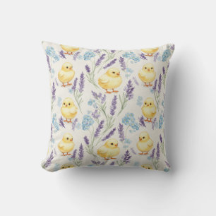 Fluffy Chicks and Lavender von Natasha Us Kissen