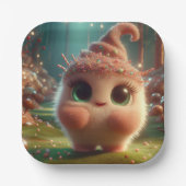 Fluffy Chocolate Creature Pappteller (Vorderseite)