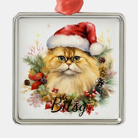 FLUFFY CHRISTMAS FERIENGESCHICHTE ORNAMENT AUS METALL (Vorne)