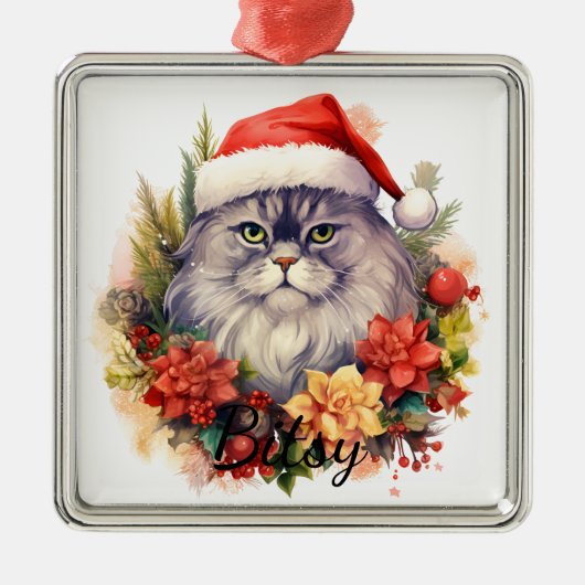 FLUFFY CHRISTMAS FERIENGESCHICHTE ORNAMENT AUS METALL (Vorne)