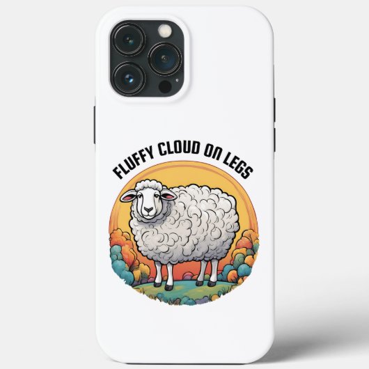 Fluffy Cloud on Legs Case-Mate iPhone Hülle (Rückseite)