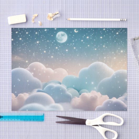 Fluffy Cloud Pastel Seidenpapier (Handwerk)