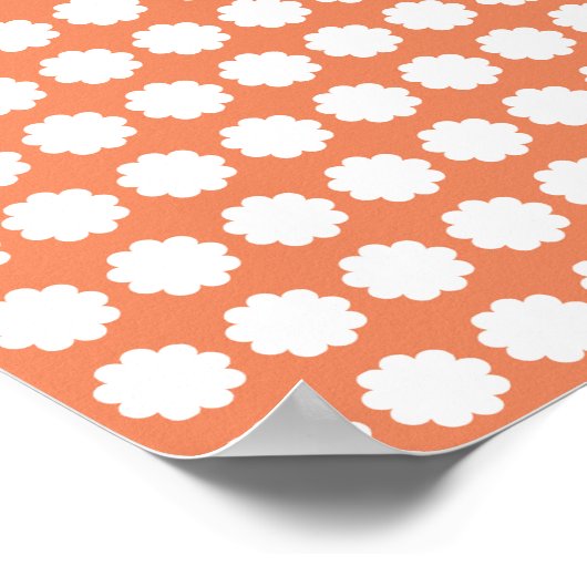 FLUFFY CLOUD POSTER ORANGE (Ecke)