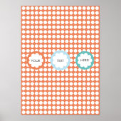 FLUFFY CLOUD POSTER ORANGE (Vorne)