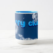 Fluffy Cloud-Tasse Zweifarbige Tasse (Mittel)