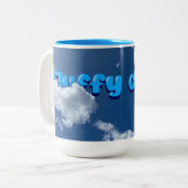 Fluffy Cloud-Tasse Zweifarbige Tasse (Vorderseite Links)