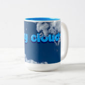 Fluffy Cloud-Tasse Zweifarbige Tasse (VorderseiteRechts)