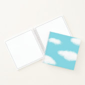 Fluffy Clouds Blue Sky Notebook Notizblock (Innenseite)