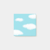 Fluffy Clouds Blue Sky Post-it Klebezettel (Vorderseite)