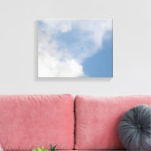 Fluffy Clouds Canvas Print Leinwanddruck (Insitu (Wohnzimmer))