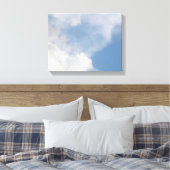 Fluffy Clouds Canvas Print Leinwanddruck (Insitu (Schlafzimmer))