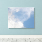Fluffy Clouds Canvas Print Leinwanddruck (Insitu (Holzboden))