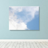 Fluffy Clouds Canvas Print Leinwanddruck (Insitu (Holzboden))