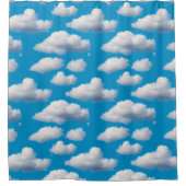 Fluffy Clouds Duschvorhang (Vorderseite)