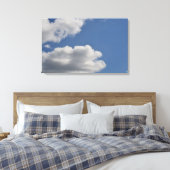 Fluffy Clouds Leinwanddruck (Insitu (Schlafzimmer))