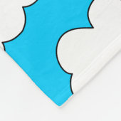 Fluffy Clouds Muster Fleecedecke (Ecke)