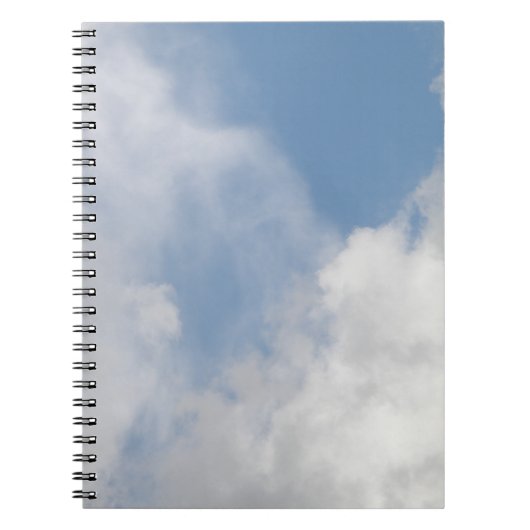 Fluffy Clouds Notebook Notizblock (Vorderseite)