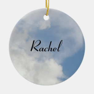Fluffy Clouds Personalisierter Message Pendant Keramik Ornament