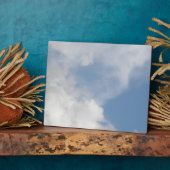 Fluffy Clouds Plaque Fotoplatte (Seite)