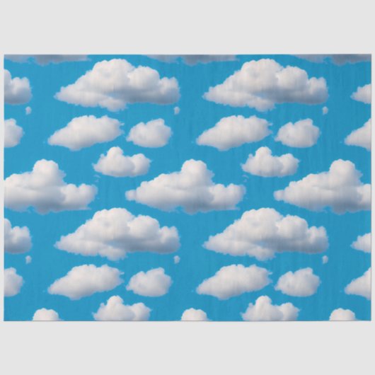 Fluffy Clouds Seidenpapier (Vorderseite)