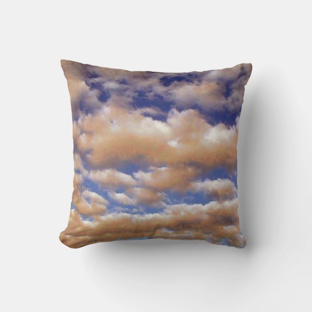 Fluffy Clouds von Alexandra Cook Kissen (Vorderseite)
