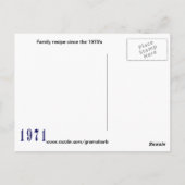 Fluffy Cocoa Zuckerguss Rezept Postkarte (Rückseite)