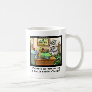 Fluffy Cohen Anwältin @Claw Lustige Katze & Rechts Kaffeetasse