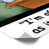 Fluffy Cohen Attorney at Claw Funny Poster (Ecke)