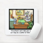 Fluffy Cohen Atty @Claw Funny Cat & Lawyer Mousepad (Mit Mouse)