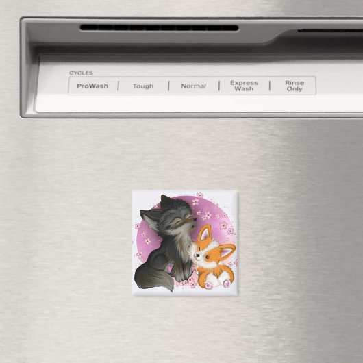 Fluffy Cuddles Magnet (In Situ (Geschirrspüler))