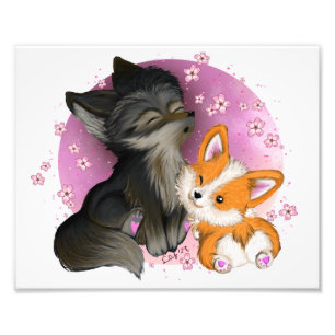 Fluffy Cuddles Print Fotodruck
